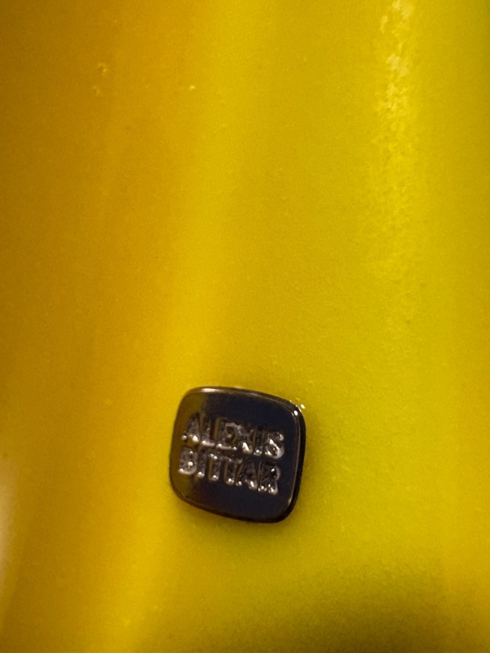 *FIRM PRICE* Alexis Bittar Wavy Lucite Pendant Blue Yellow - Picture 7 of 12